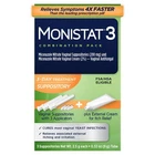 10/27 Monistat 3-DAY Yeast Infection Treatment For Women, Miconazole Vaginal New. Price: $14.49.