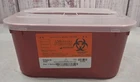 Medegen Sharps Container Puncture Resistant Biohazard Red Ref# 8703, New 9.5X7X5. Price: $19.99.