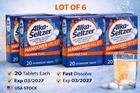 6 Pack Alka-seltzer Hangover Relief Orange Fizz Tabs (120 Total) Exp 03/2027 New. Price: $19.99.