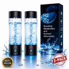 2-PACK Echo Flask Hydrogen Water Bottle, 420ML Portable Spe/pem Generator New. Price: $64.97.