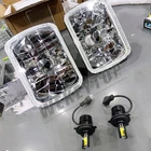 Pair 5X7" 7X6" Glass Lens Headlights Housing Replacement H4 H6054 Conversion Kit New. Price: $49.90.
