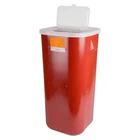 Medegen Medical 8716 Stackable Sharps-tainers Container W/lid 16GAL Red Lot Of New. Price: $175.25.