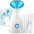 Pure Daily Care Nanosteamer Large 3-IN-1 Ionic Facial 9 Piece Set, Teal New. Price: $69.99.