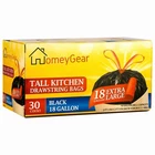 Strong Large 18 Gallon Drawstring Trash Bags Black Can Liners Kitchen Garbage... New. Price: $30.84.