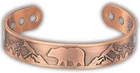 Willis Judd Men's Pure Copper Bangle Magnetic Bracelet Deer Design Mountain Wild New. Price: $41.50.