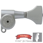 New Hipshot Vintage 6-IN-LINE Locking Tuners Staggered Hs Buttons Satin Chrome. Price: $97.95.