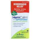 Boiron Hemcalm Suppositories 10 Count New. Price: $10.71.
