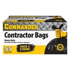 Commander 55 Gallon Mil (eq) Heavy Duty Contractor Bags With Flap Ties - 36... New. Price: $21.21.