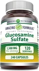 Amazing Formulas Glucosamine Sulfate 1500 Mg Capsules Supplement Non-gmo New. Price: $23.99.