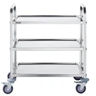 Stainless Steel Cart, 3 Layers Lab Utility 400 Lbs Weight Capacity, M New. Price: $77.23.