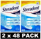 96 X Steradent Denture Cleansing Tablets Foil Active Plus Brand New (2 PK48. Price: $15.96.