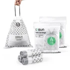 Cesun Code Drawstring Trash Bags 90 Count, Pre Cut 1.6 Gallon / Liter Sma... New. Price: $27.38.