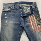 Denim And Supply Ralph Lauren Jeans Men 34X32 Blue Tapered Straight Usa Flag Rl Pre-owned. Price: $149.99.