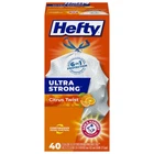 Hefty Ultra Strong Tall Kitchen Trash Bags - 40 Count (pack Of 1), White New. Price: $21.90.
