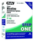 Rugby Clear Nicotine Transdermal System 21 Mg -step One 14 Patches-nib New. Price: $29.99.