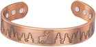 Willis Judd Men's Pure Copper Bangle Magnetic Bracelet Deer Design Mountain Wild New. Price: $67.48.