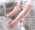 Itismungo Dishwashing Cleaning Gloves Thick Waterproof String, Pink And White New. Price: $10.89.