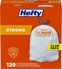Strong White 13 Gallon Trash Bags With Drawstrings, Unscented Tall Kitchen New. Price: $33.99.