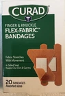 Curad Flex-fabric Finger Knuckle Bandages, Assorted Sizes, 20 Ct New. Price: $6.95.