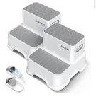 Cooseya 2 Step Stools For Kids,toddler Bathroom Gray New. Price: $35.00.