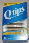 Vintage Q-tips Wood Sticks 125 Cotton Swabs Sealed 1980S 1990S Nos New. Price: $21.99.