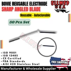 Blade Electrode Bovie Stainless Steel Sterile Sharp Angled Tip 50/BOX New. Price: $126.99.