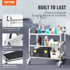 Stainless Steel Cart, 3 Layers Lab Utility 400 Lbs Weight Capacity, Salon New. Price: $93.20.