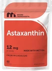 Astaxanthin 12MG 60 Softgels Triple Strength Mct Oil Micro Ingredients Fresh New. Price: $46.99.