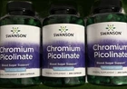 Deal! 3 Pack Swanson Chromium Picolinate 200MCG Blood Sugar Support Capsules New. Price: $30.87.