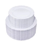 Disposable Plastic Plates 100 Pcs White Dinner Dessert 7.5 U Qe New. Price: $74.99.