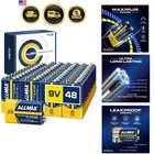 Allmax 9V Maximum Power Alkaline Batteries 48 Count Ultra Long-lasting, Lea... New. Price: $87.99.