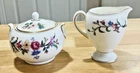 Wedgwood Devon Sprays Bone China Globe Creamer & 146 Sugar Bowl W/ Lid W4076 Euc Unspecified. Price: $42.88.