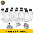 Aozita 12 Pack Clear Glass Bottles With Lids & Funnels New. Price: $37.99.