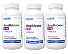 Major Simethicone Gas Relief 80 Mg 100 Chewable Tablets Pack Of 3 New. Price: $16.26.