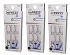 Kiss Impress On Manicure Medium Length White Nails (tye Dye) Lot Of 3! New. Price: $24.99.