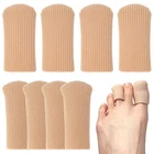 Toe Caps Closed & Finger Fabric Sleeve Protectors W/ Gel Lining Corn Callus New. Price: $12.79.
