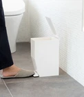 Yamazaki Home Tower Step Trash Can - Small Space Waste Bin For Bathroom Kitchen Open. Price: $26.95.