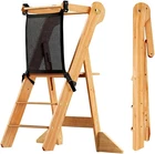 Foldable Toddler Standing Tower - Adjustable Height Folding Step Stool Kids New. Price: $89.99.