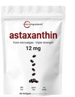 Micro Ingredients Astaxanthin 12MG With Mct Oil, 60 Count (pack Of 1) New. Price: $36.09.