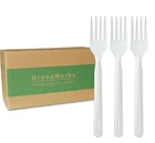 Compostable Forks 1000 Count 6.7 Heavy Duty Bulk Disposable Ivory Greenworks New. Price: $89.99.