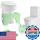 Thalomely Foldable Toilet Stool Squat, 7" & 9" Adjustable Heights Bamboo Flip Po New. Price: $67.80.