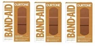 Band-aid Ourtone BR45 Flexible Fabric Adhesive Bandages 30 Counts Packs New. Price: $42.65.