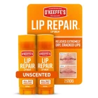 2 Pack Okeeffes Repair Unscented Balm Stick Dry Cracked Lips New. Price: $12.59.