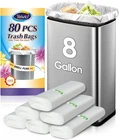 Teivio Gallon 80 Count Heavy Duty Clear Trash Bags Hdpe Leak Resistant New. Price: $14.99.