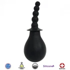 Tail Cleaner Rippled Anal Douche Silicone Bulb Enema System - Hypoallergenic New. Price: $33.25.