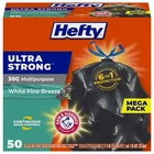 Hefty Ultra Strong 30 Gallon Trash Bags 50 Count With Odor Control Scented New. Price: $33.99.