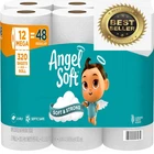 Angel Soft Toilet Paper, 12 Mega = 48 Regular Rolls, And Strong To... New. Price: $19.33.