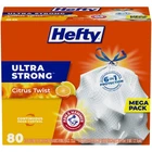 Hefty Ultra Strong 13 Gallon Trash Bags Citrus Twist Scent 80 Count Kitchen New. Price: $19.04.