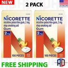Nicorette Nicotine Gum Stop Smoking Aid Mg Fruit Chill Flavor - 200 Count New. Price: $48.97.