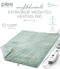 Pure Enrichment Weighted Warmth Extra-wide Heating Pad New. Price: $29.99.
